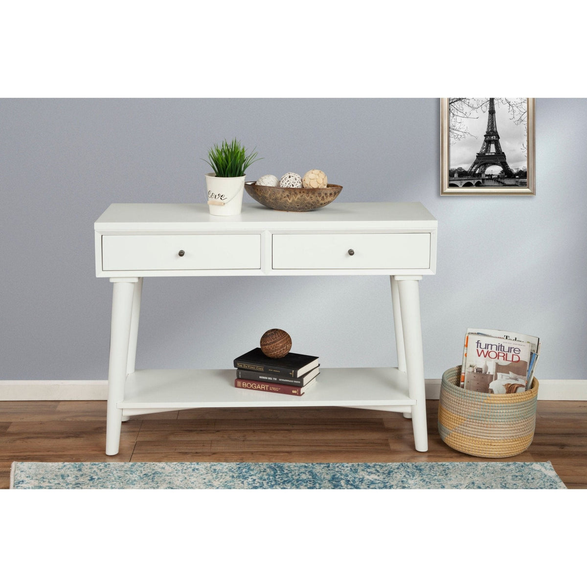 Flynn Console Table - White