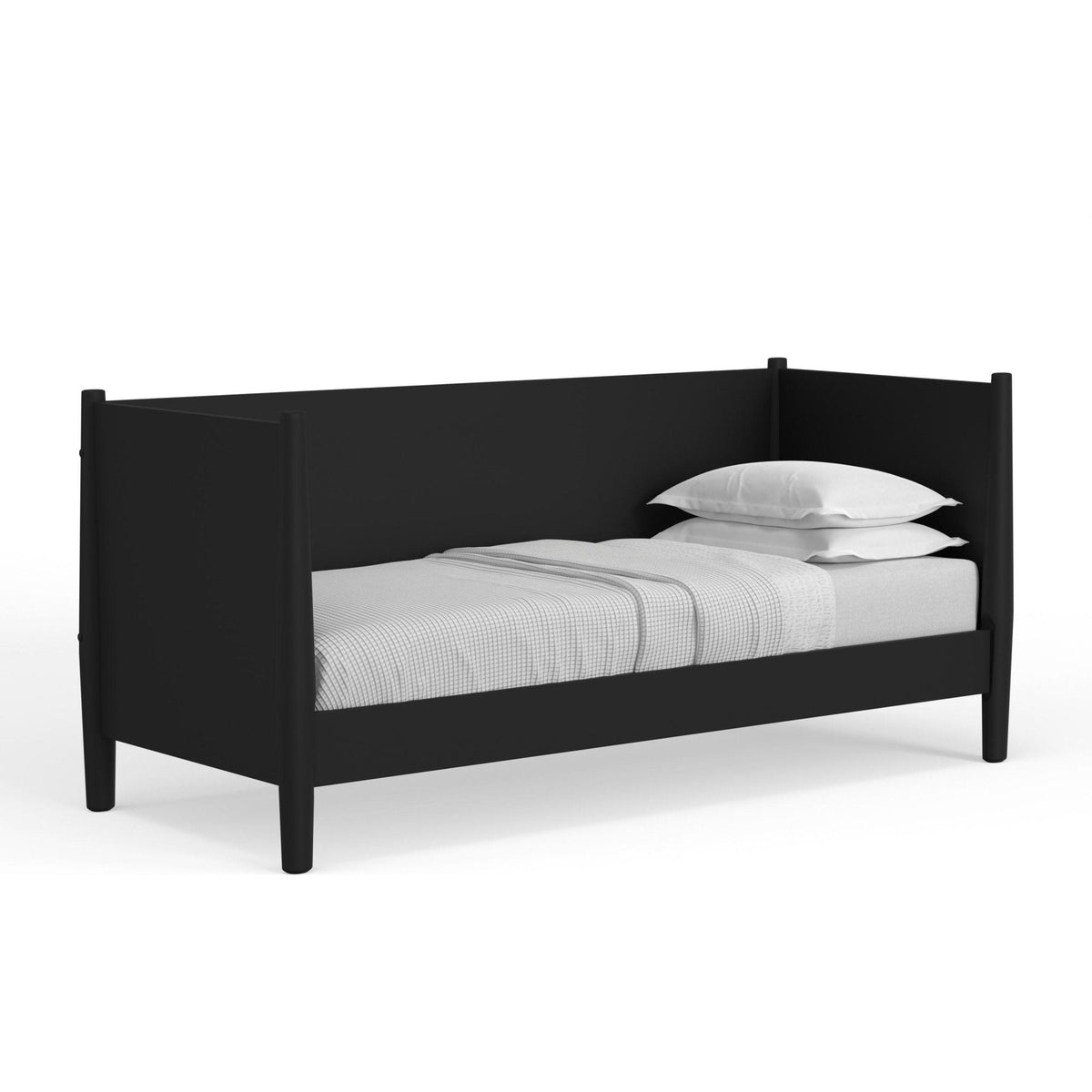 Flynn Mid Century Modern Twin Size Day Bed - Black