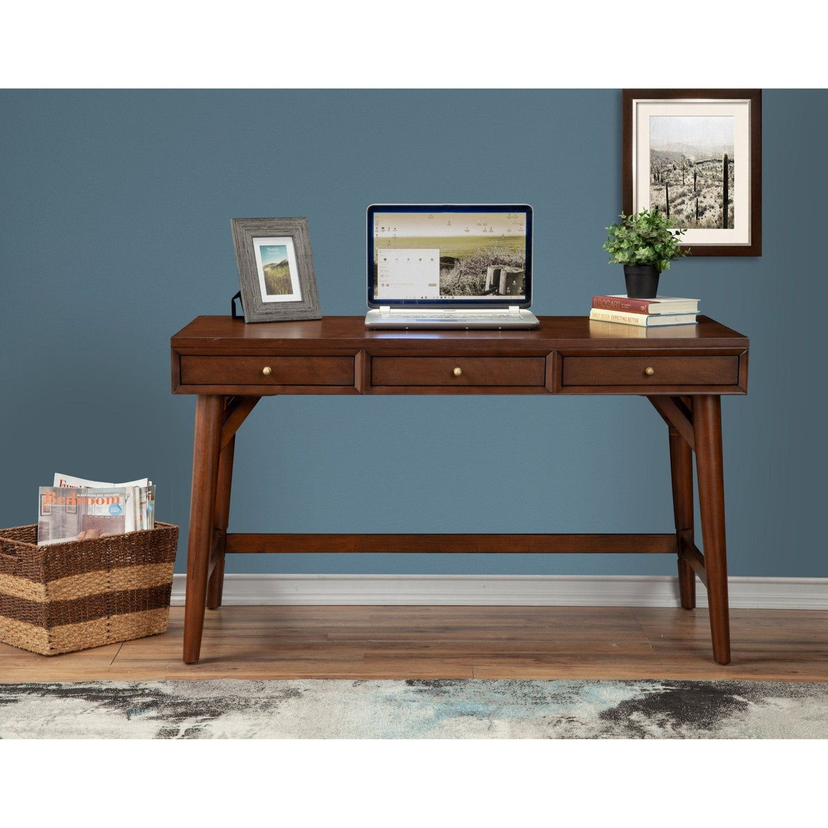 Flynn Large Desk - Walnut