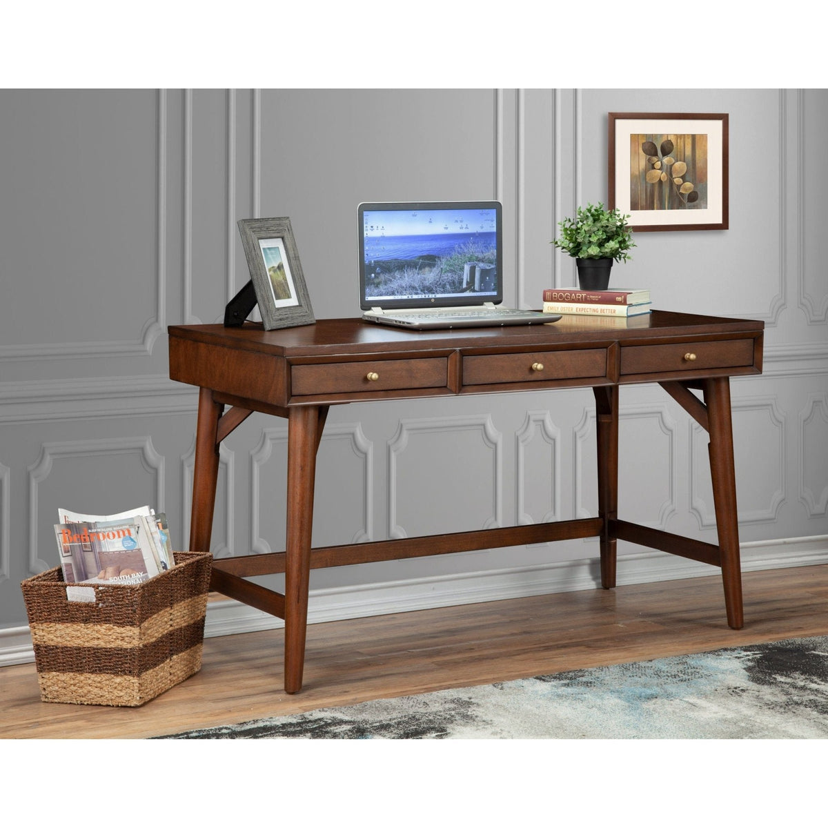 Flynn Large Desk - Walnut