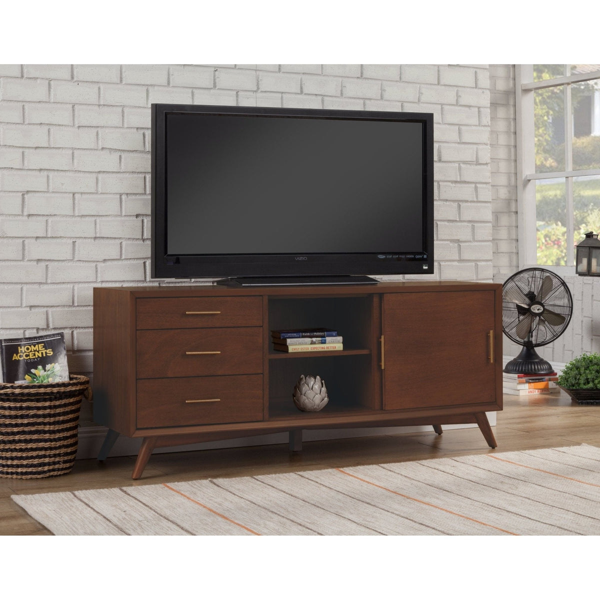 Flynn Large TV Console - Walnut