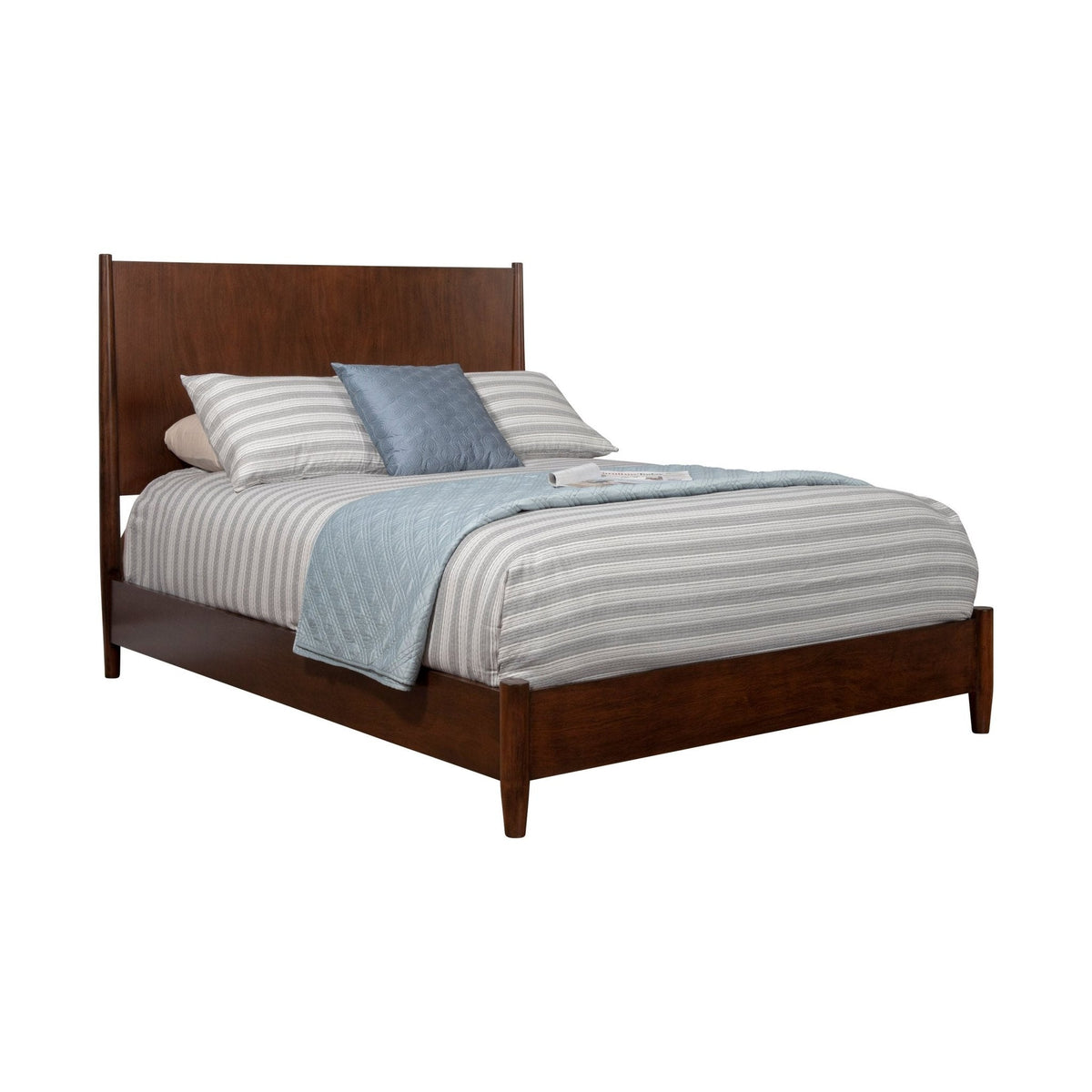 Flynn California King Platform Bed - Walnut