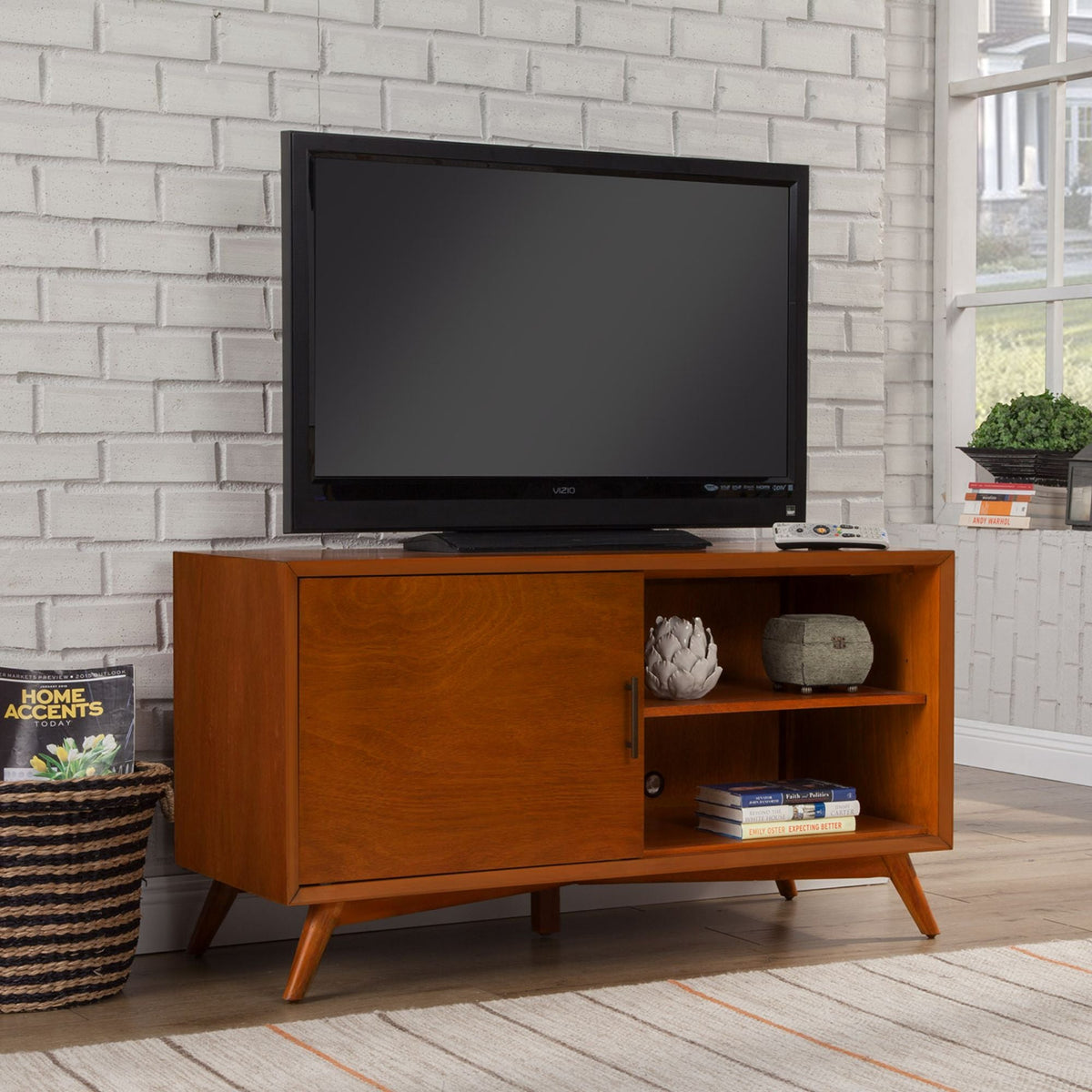 Flynn Small TV Console - Chestnut