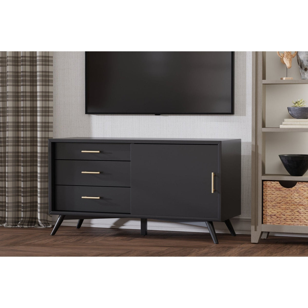 Flynn Small TV Console - Black