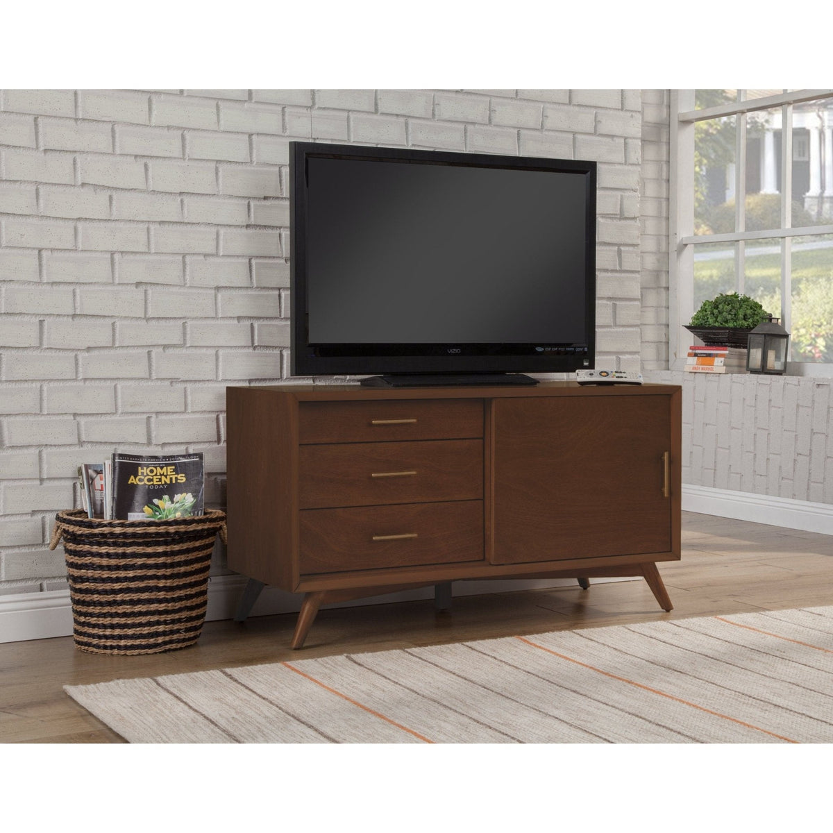 Flynn Small TV Console - Walnut