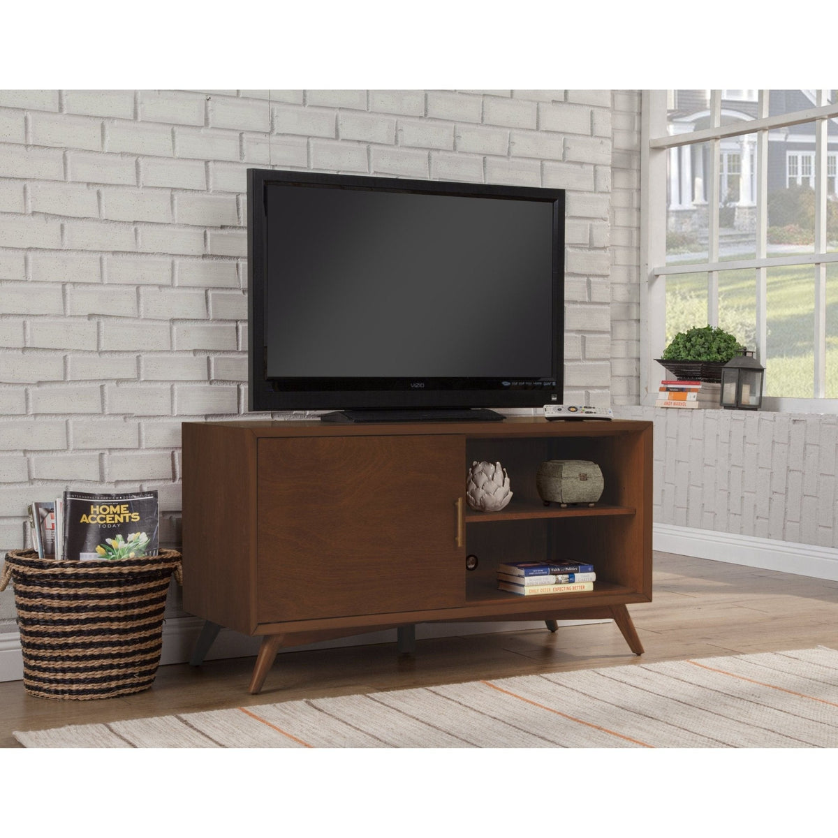 Flynn Small TV Console - Walnut