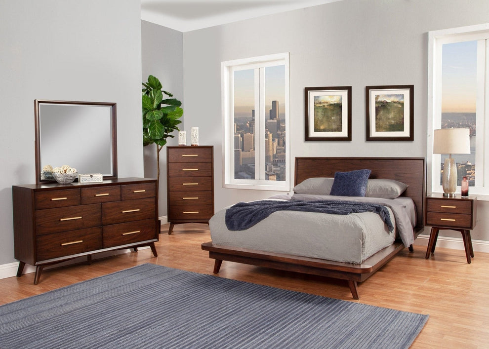 Arden Standard King Platform Bed, Walnut