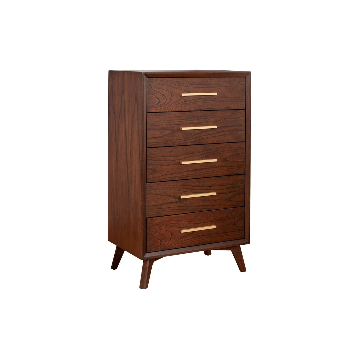 Arden 5 Drawer Chest, Walnut