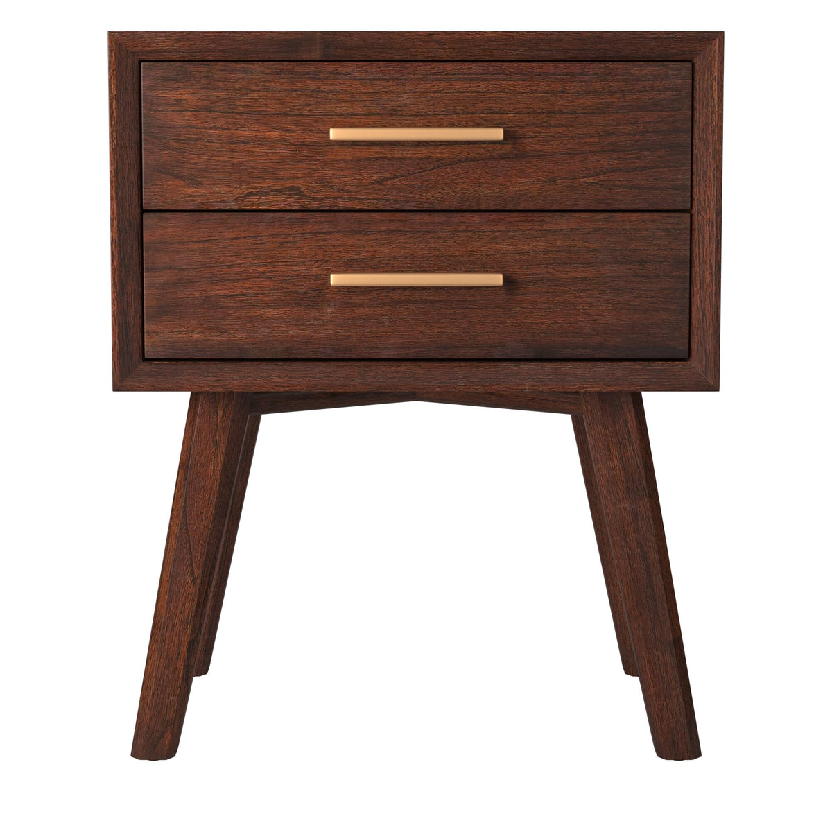 Arden 2 Drawer Nightstand, Walnut