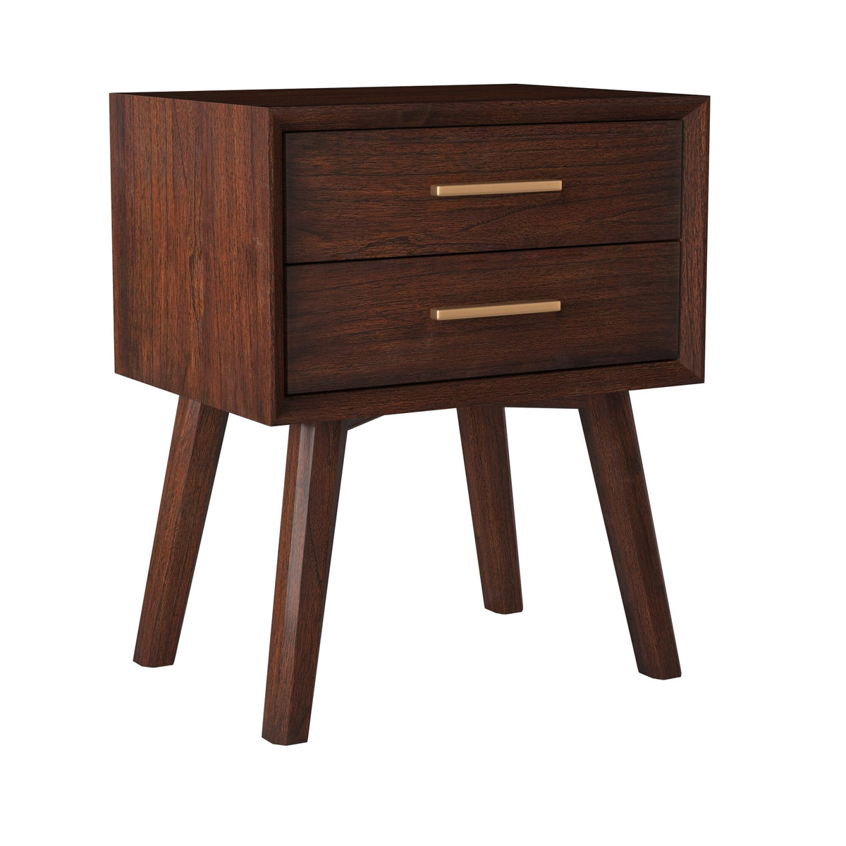 Arden 2 Drawer Nightstand, Walnut