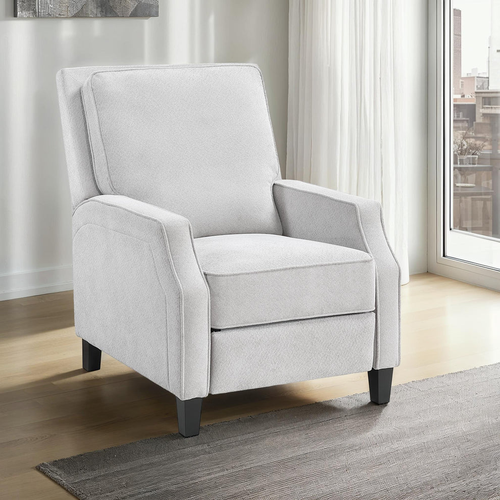 Inez Push Back Chair, Light Grey