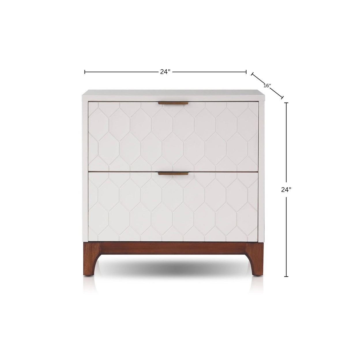 Kara Nightstand, Ivory
