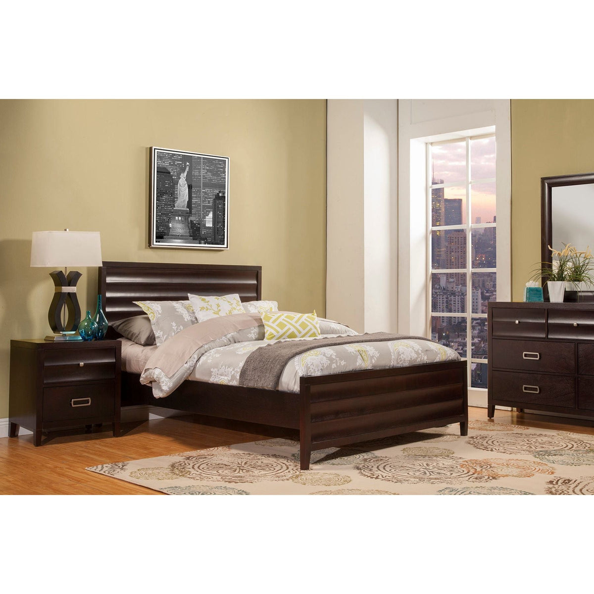 Legacy Standard King Panel Bed, Black Cherry