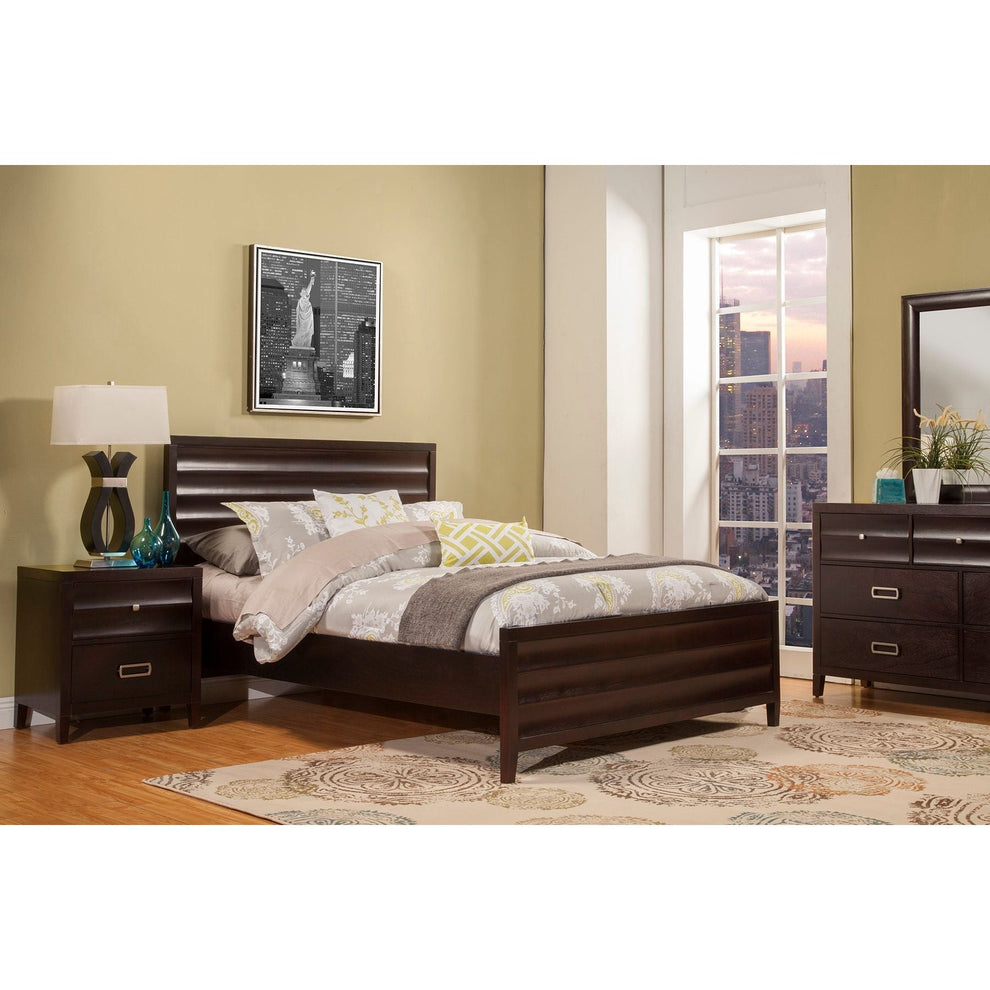 Legacy Standard King Panel Bed, Black Cherry