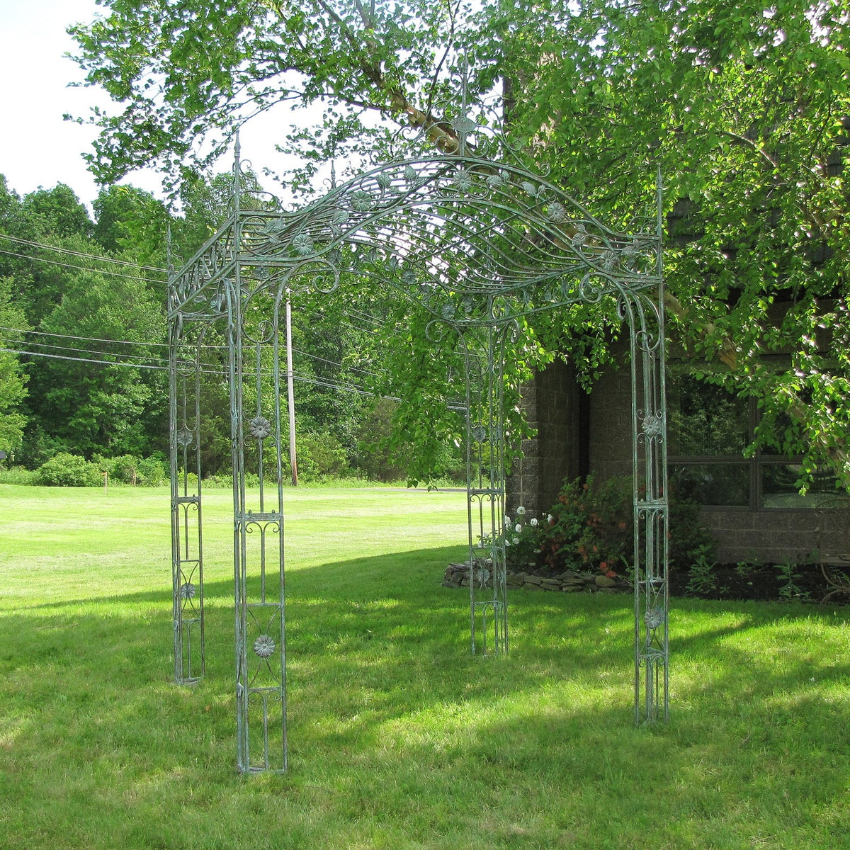 10.5ft Tall Rectangular Arched Garden Gazebo "Mahekal"