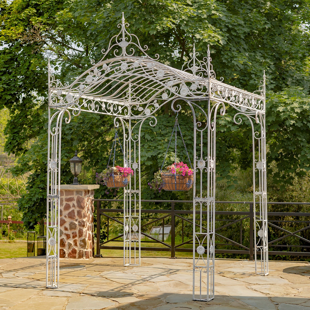 10.5ft Tall Rectangular Arched Garden Gazebo "Mahekal"
