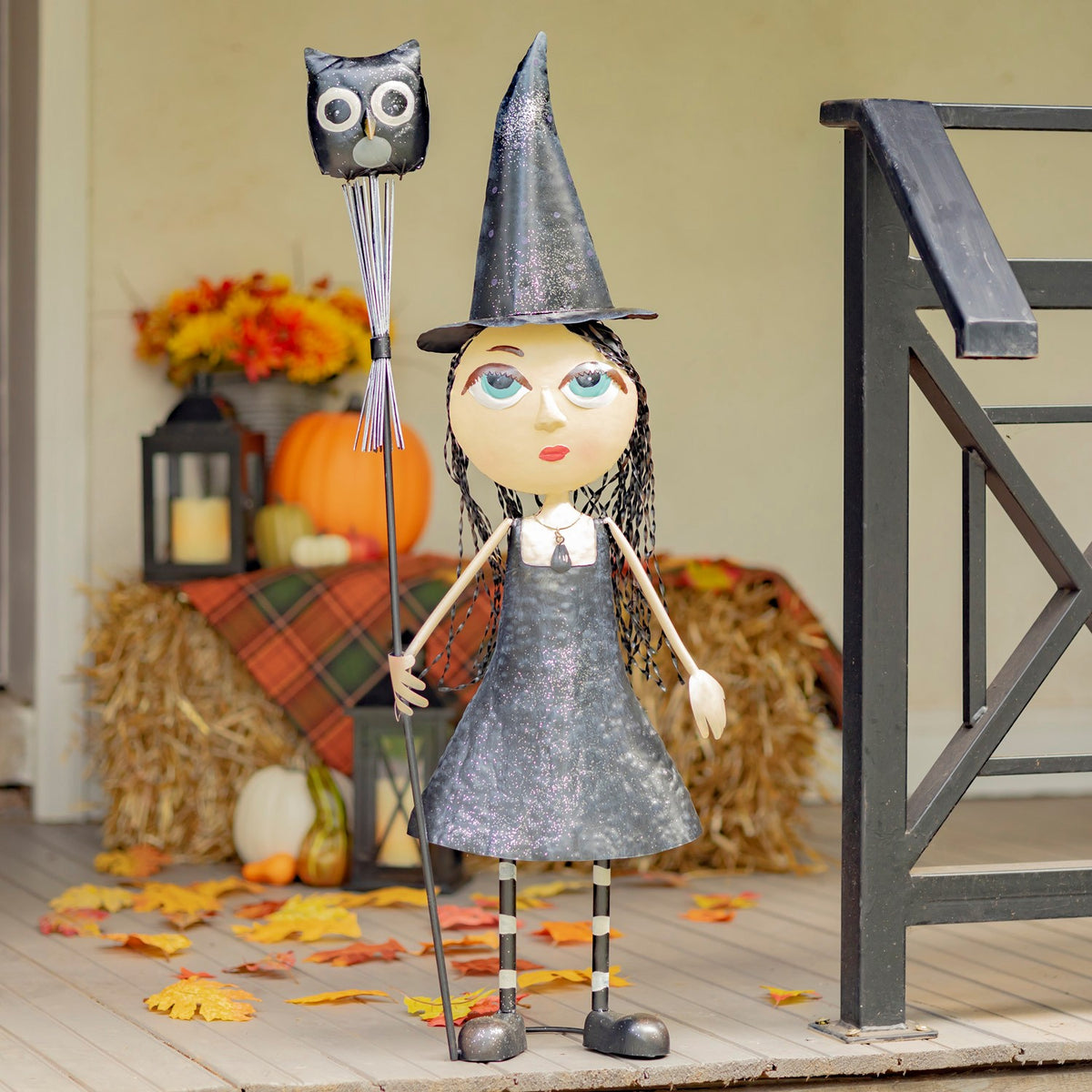 39" Tall Big Eyed Halloween Witch Girl "Stephy"