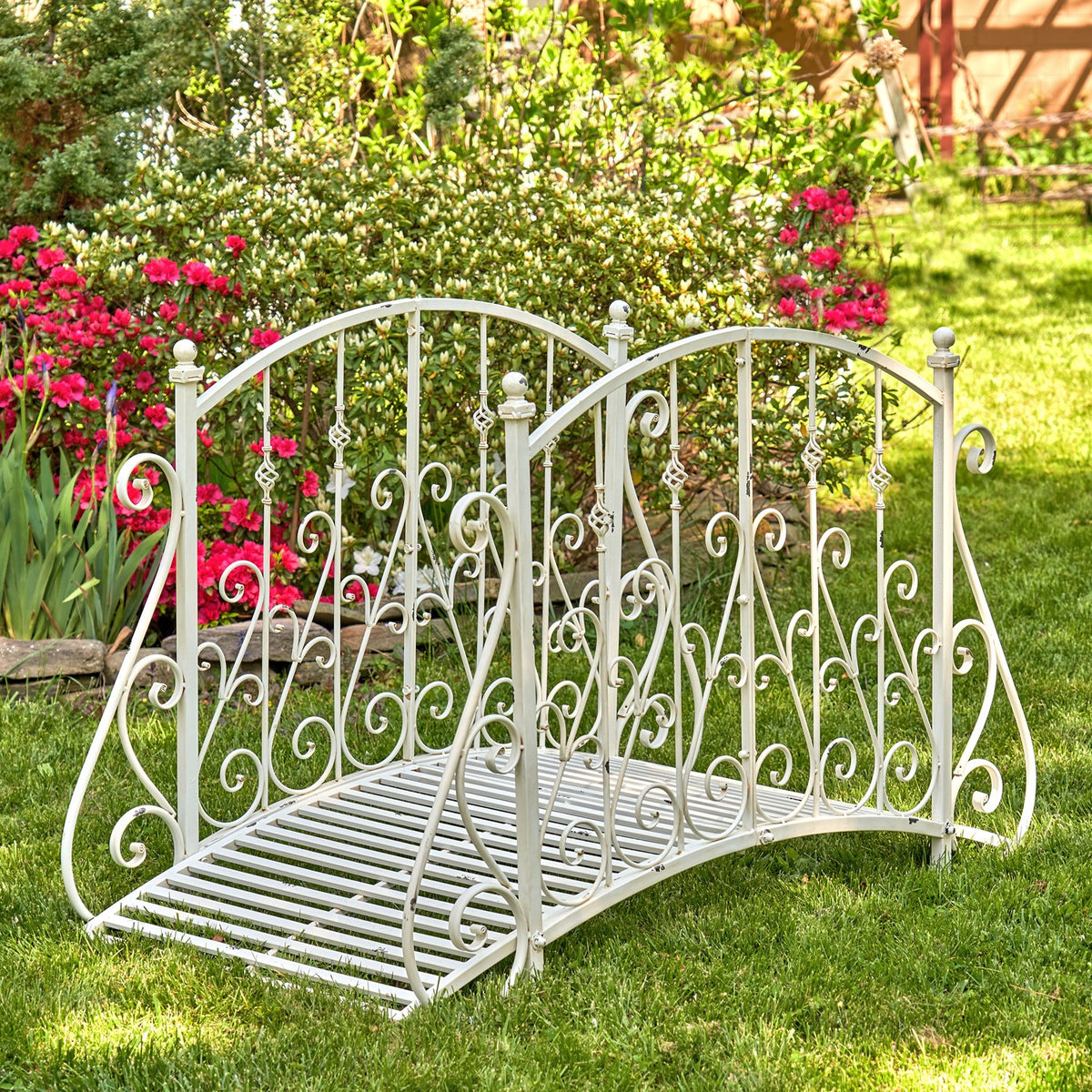 5ft. Long Antique Style Garden Bridge "Paris 1968"