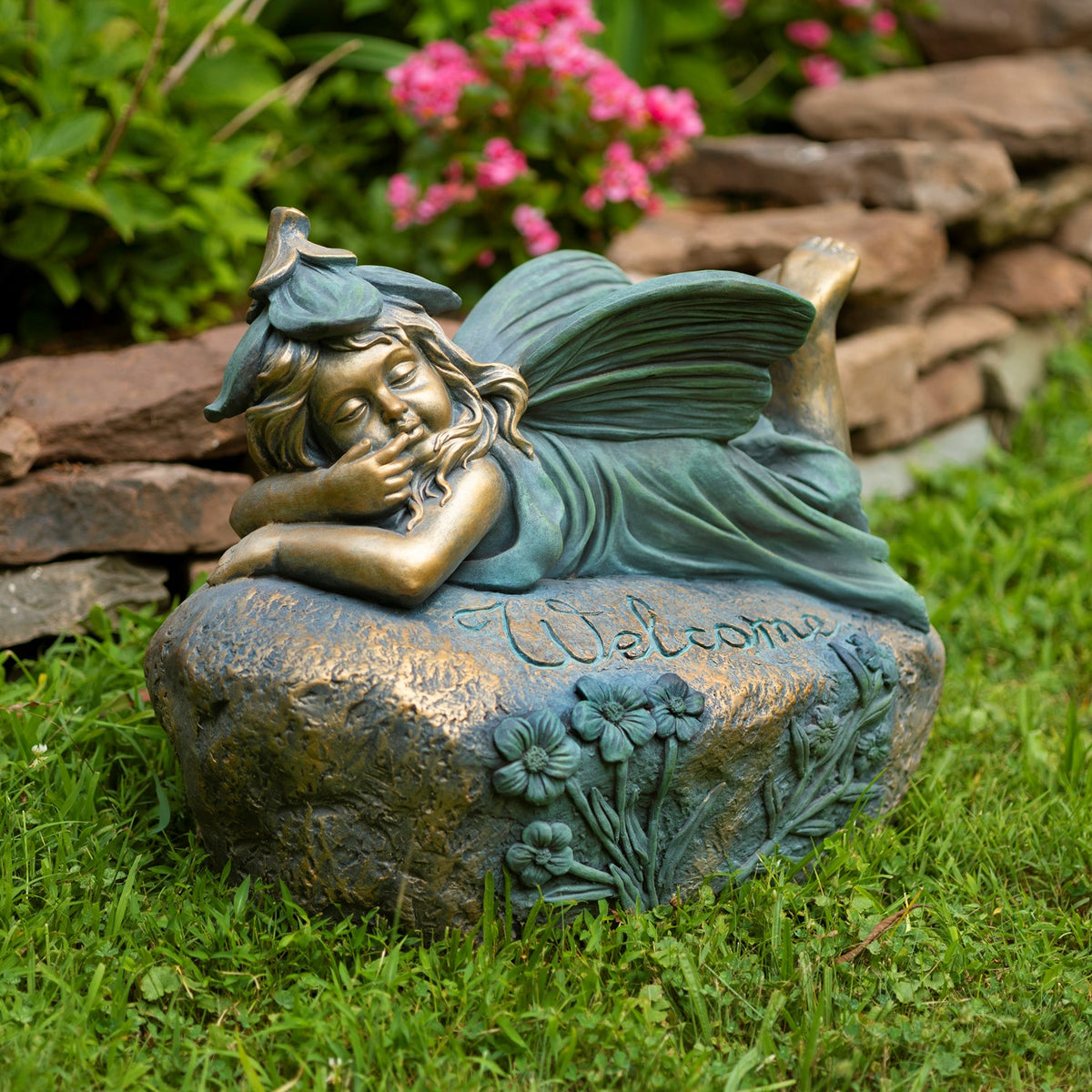 20" Tall Lying Fairy Garden Statue "Fern"
