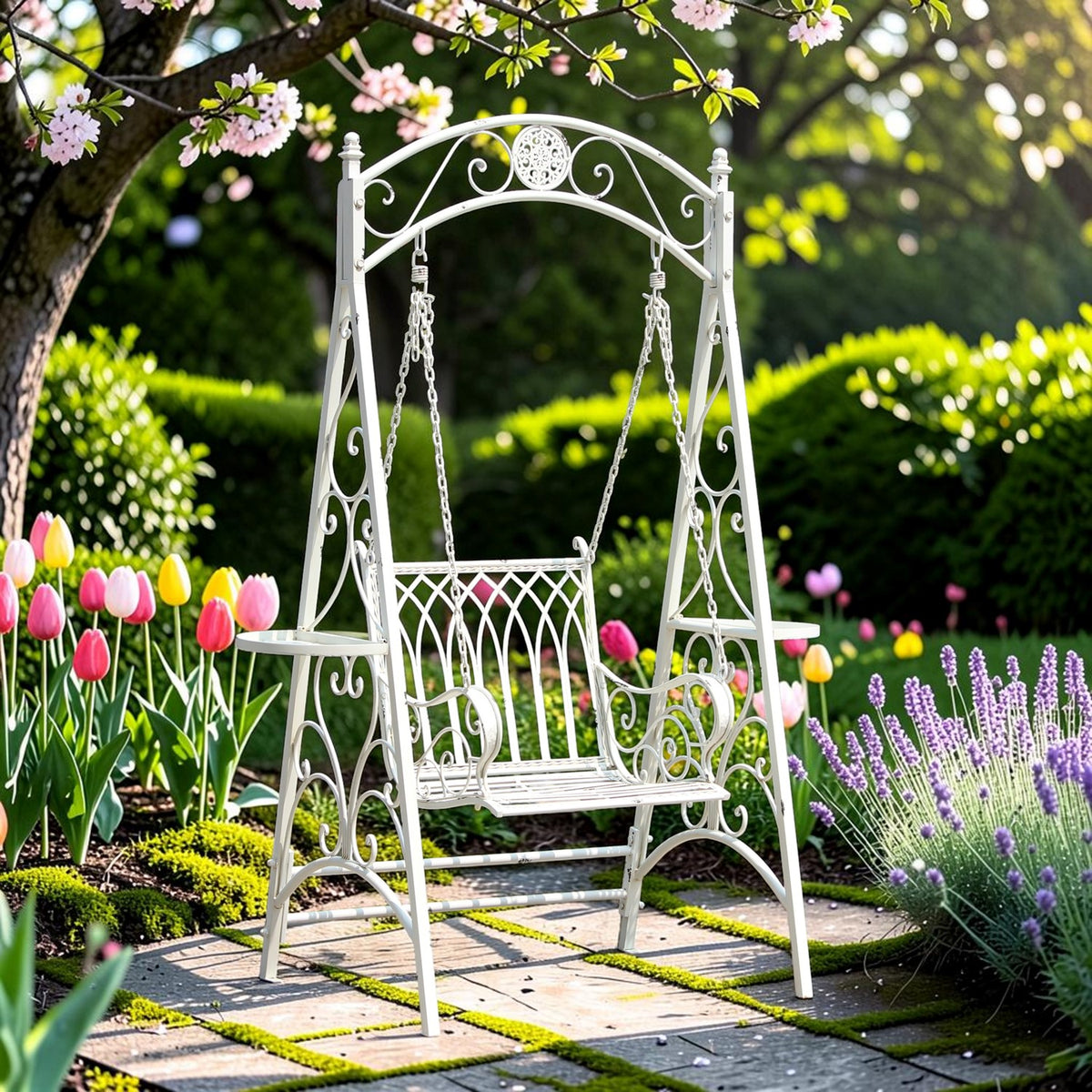 "New York" Iron Swing Chair