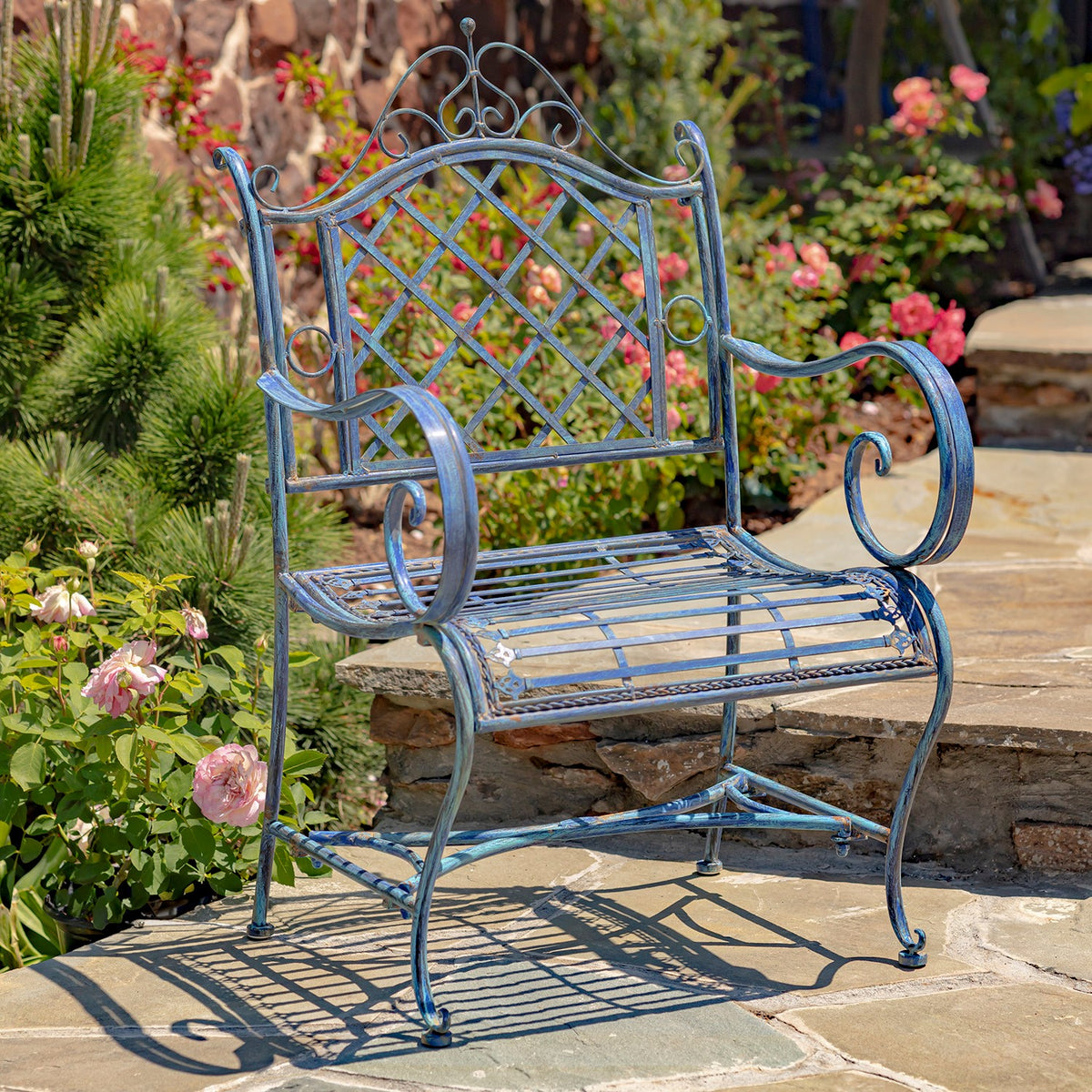"Stephania" Victorian-Style Iron Garden Armchair