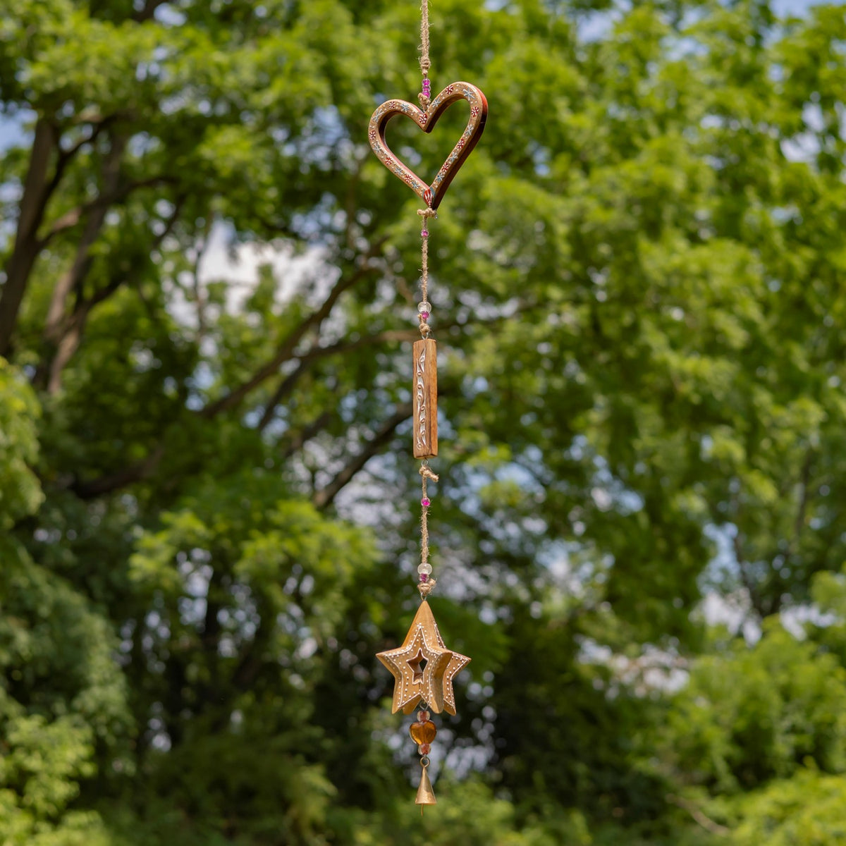 Set of 8 Assorted Hanging Metal Wind Chime Chains