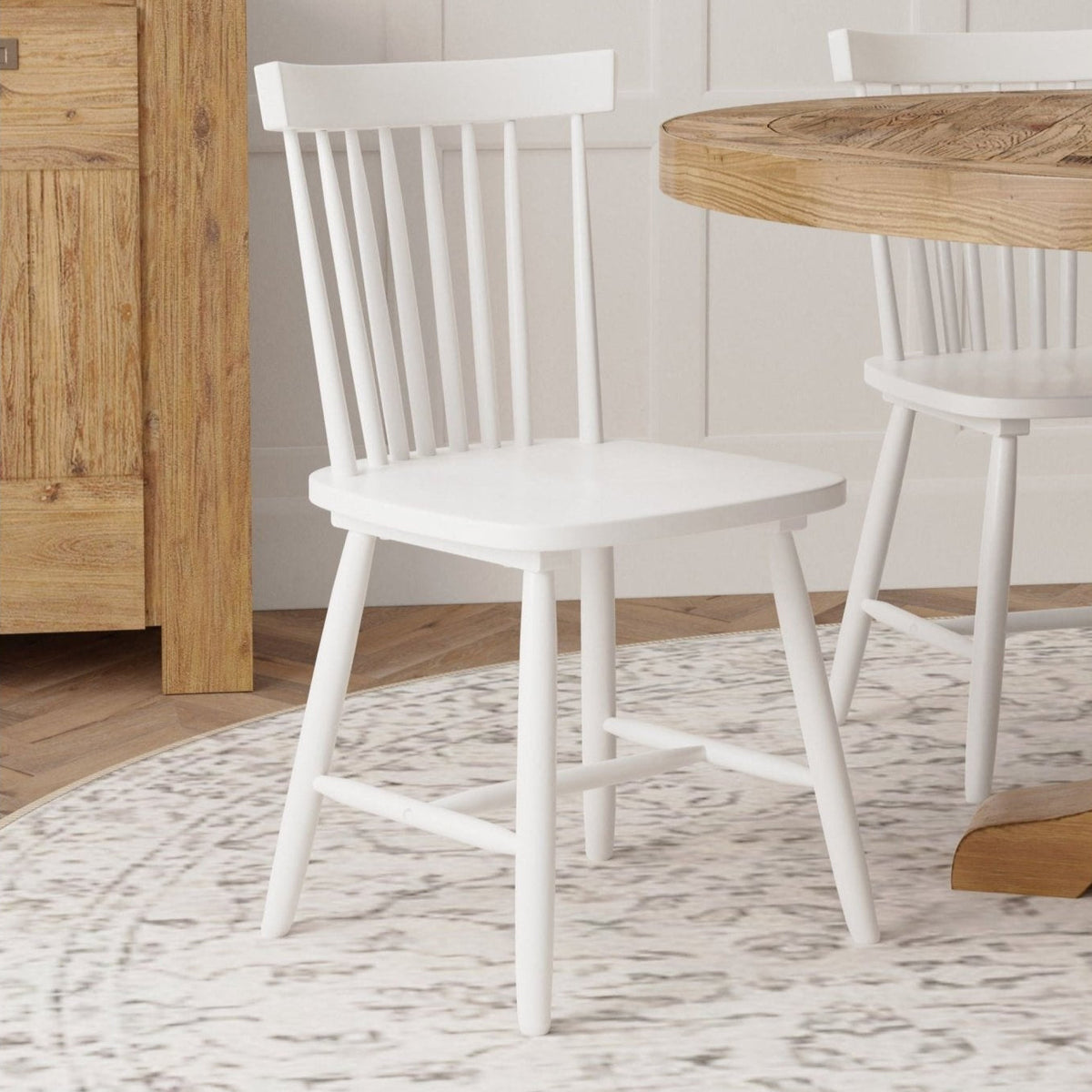 Lyra Set of 2 Dining Side Chairs - White