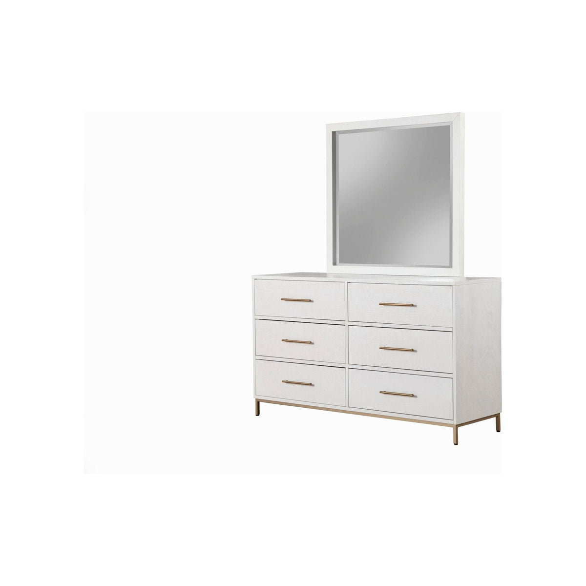 Madelyn Dresser Mirror, White