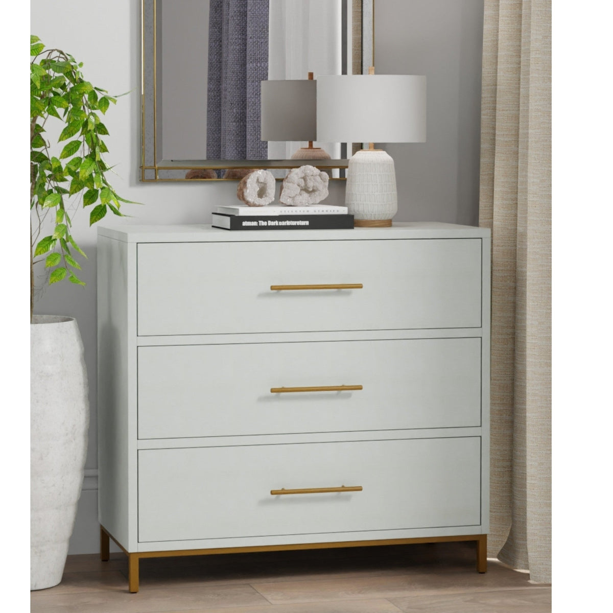 Madelyn Three Drawer Small Chest - White