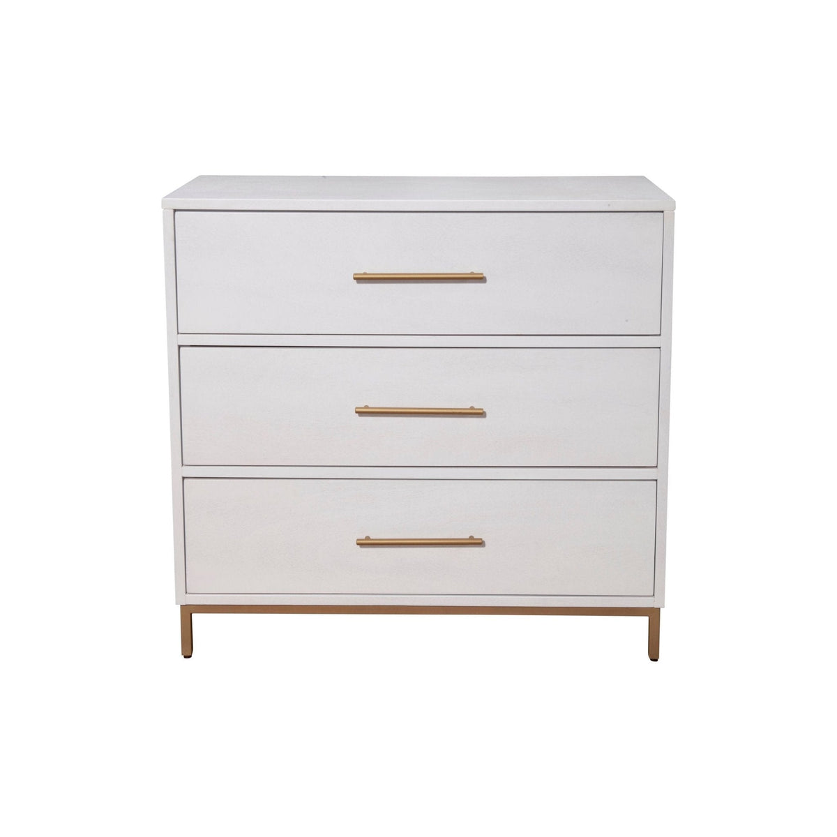 Madelyn Three Drawer Small Chest - White
