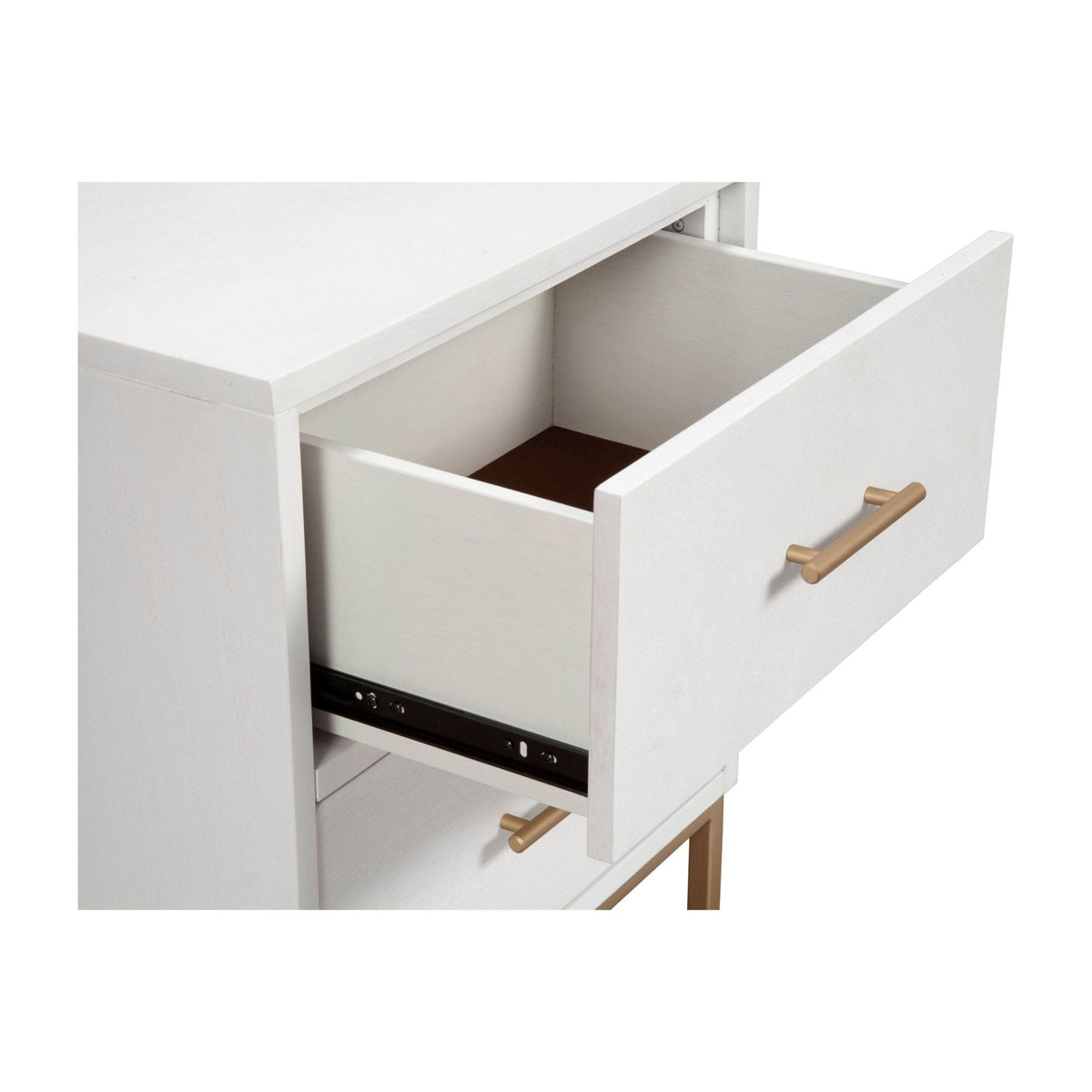 Madelyn Two Drawer Nightstand - White