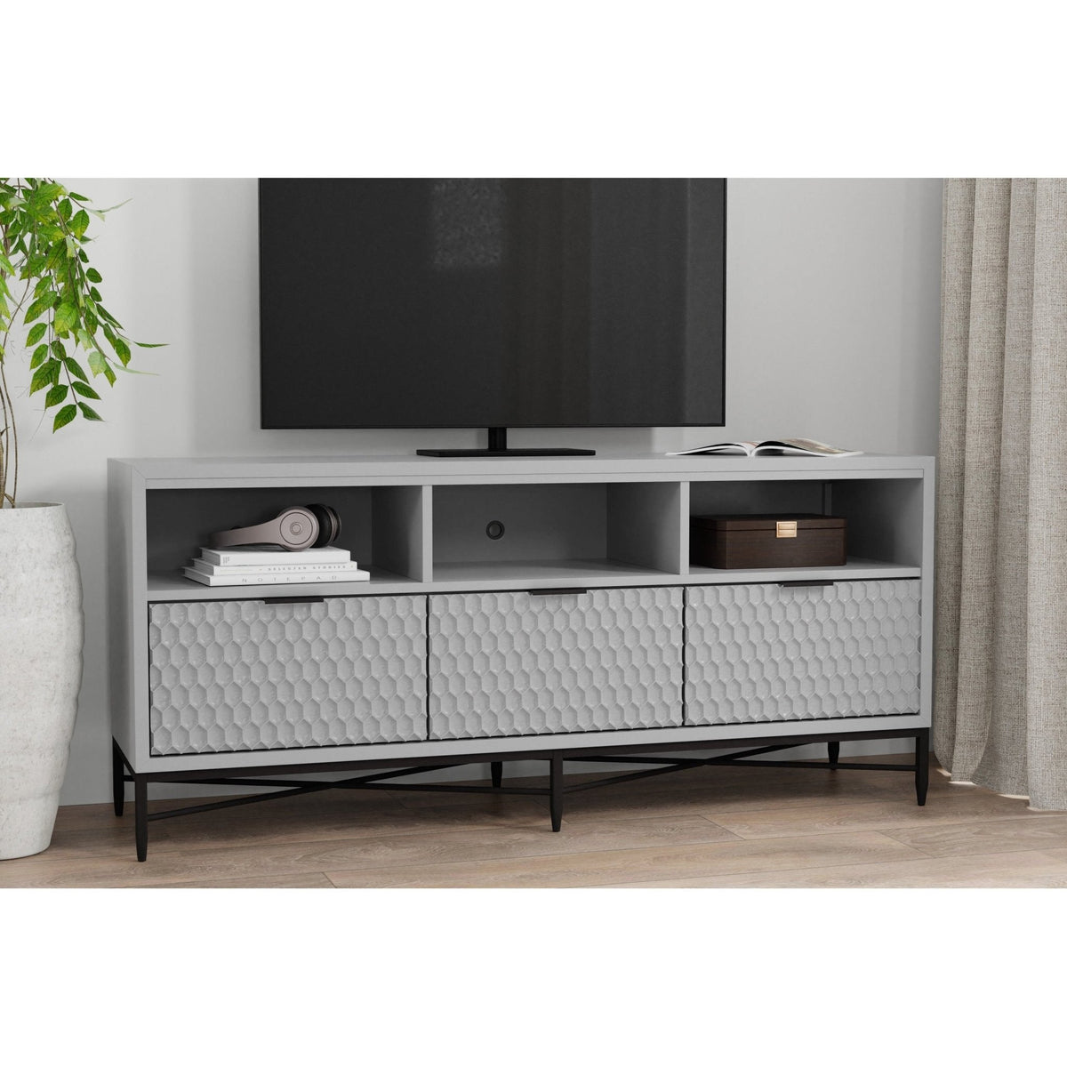 Milo TV Console - Sky Gray
