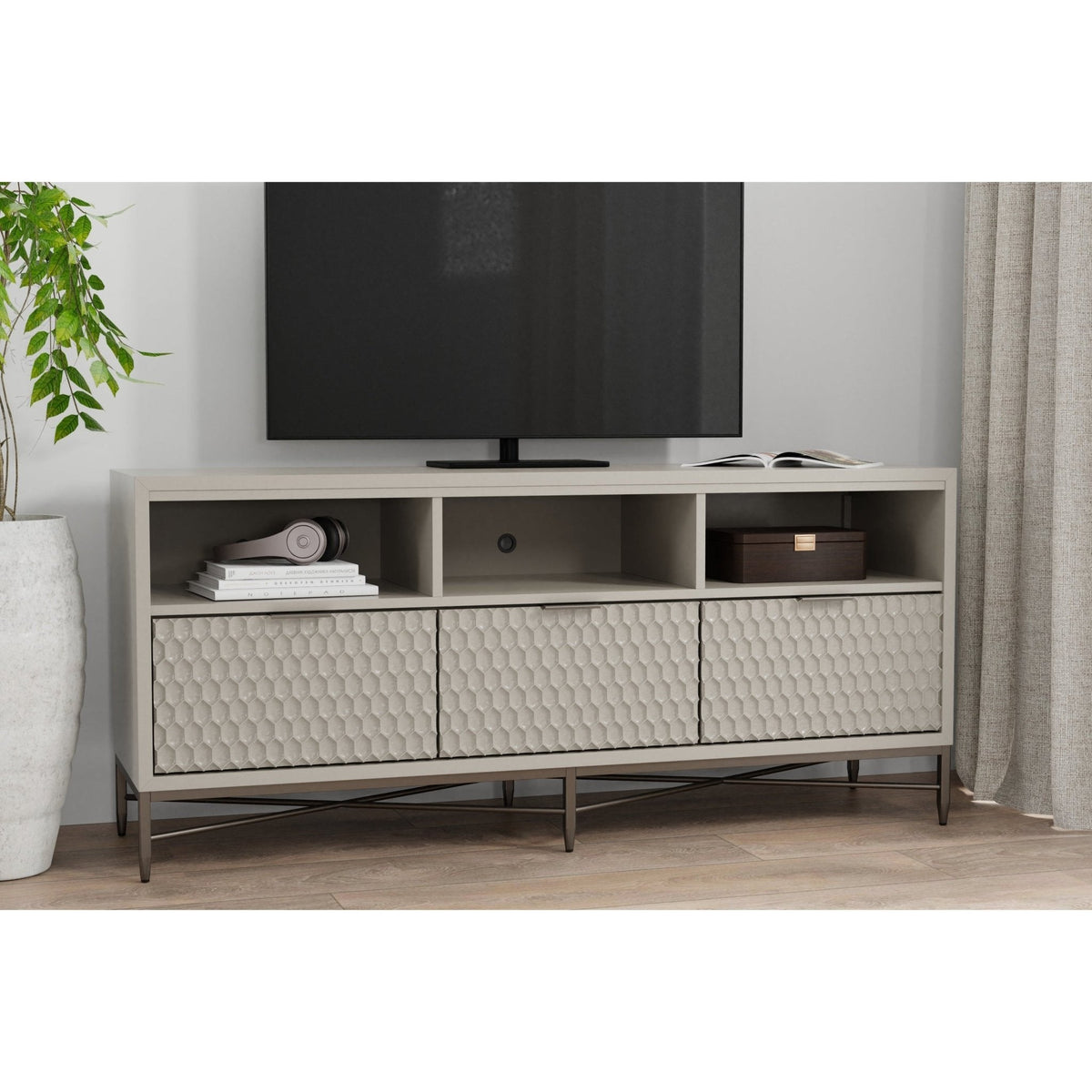 Milo TV Console - Cement Gray