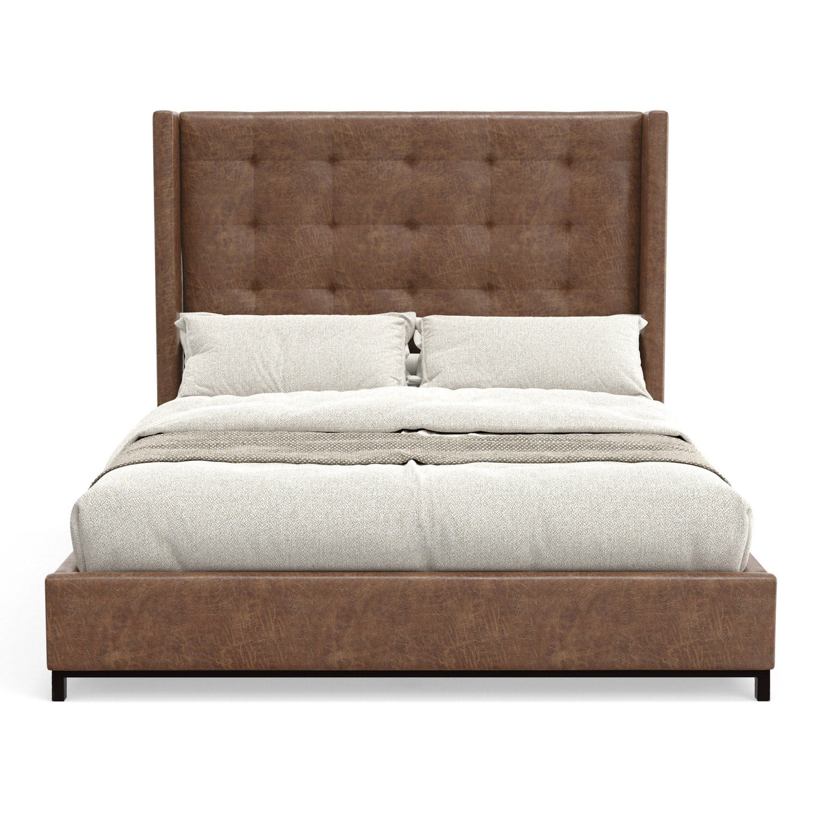Mundo Queen Bed, Brown
