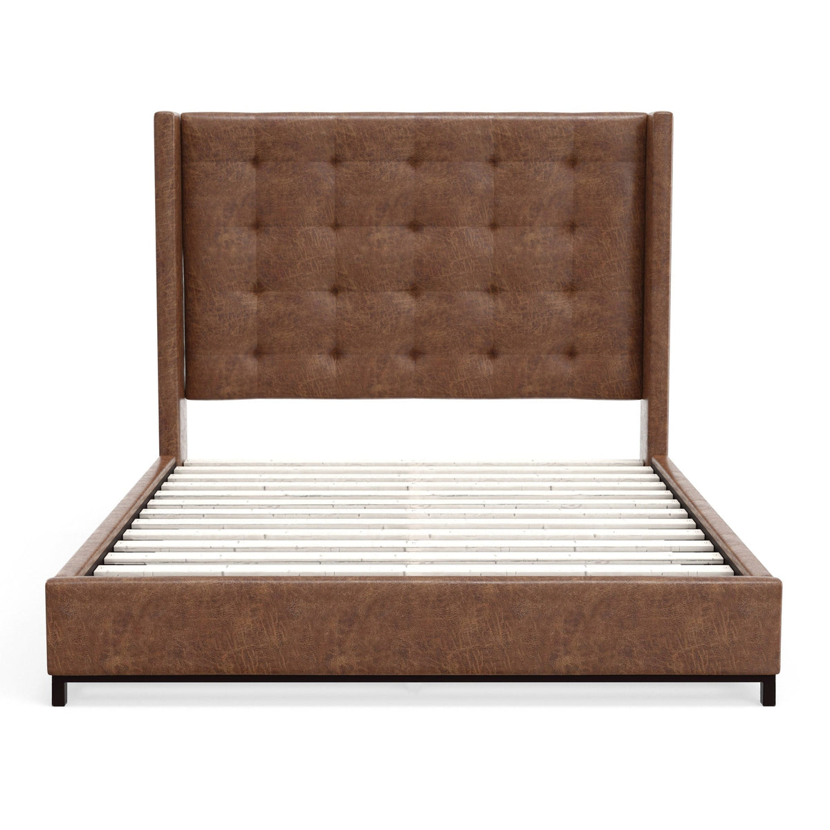 Mundo Queen Bed, Brown