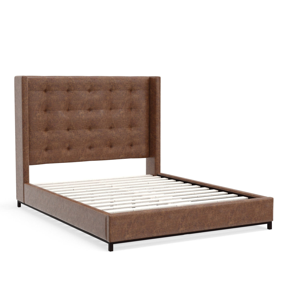 Mundo Queen Bed, Brown