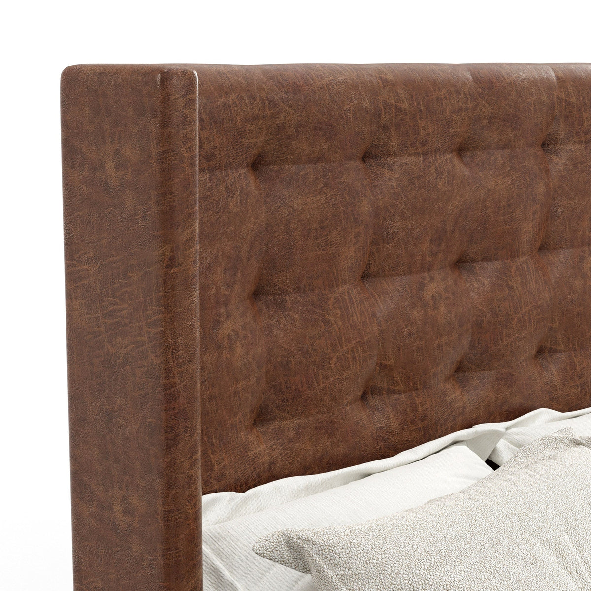 Mundo Queen Bed, Brown