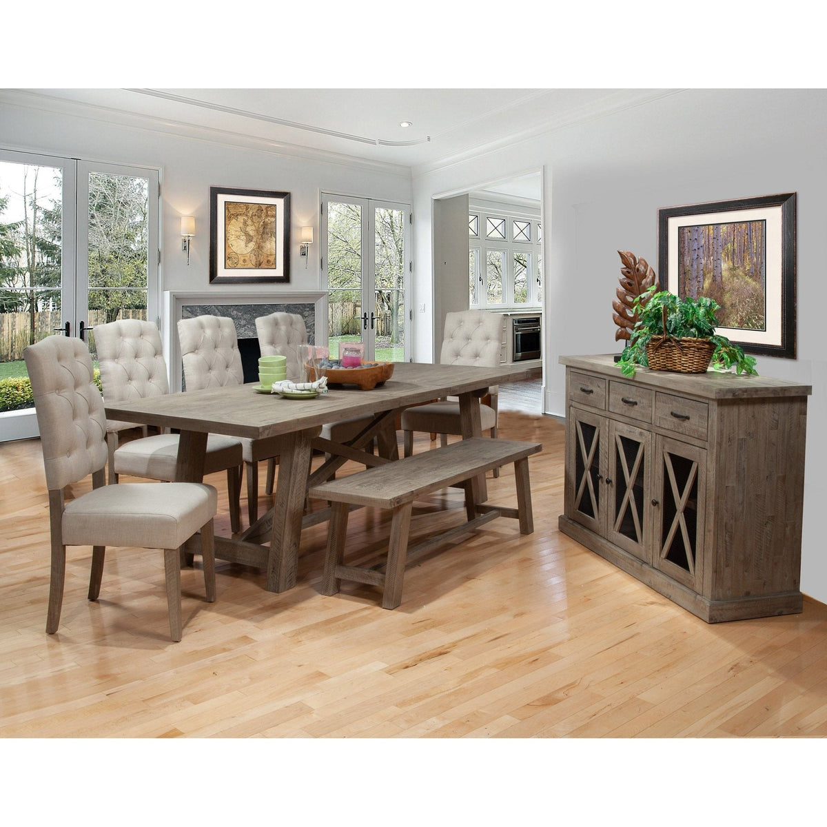 Newberry Extension Dining Table - Weathered Natural