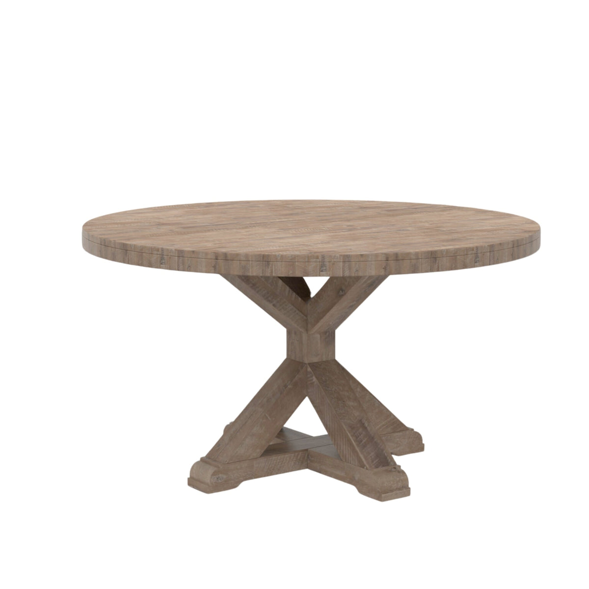 Newberry Round Dining Table - Weathered Natural