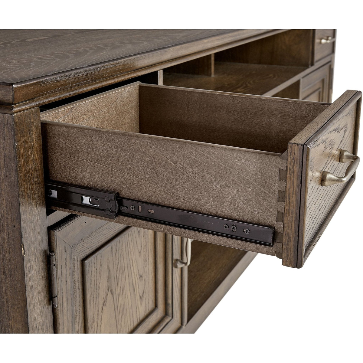 Newport 74" TV Console, Planked Oak