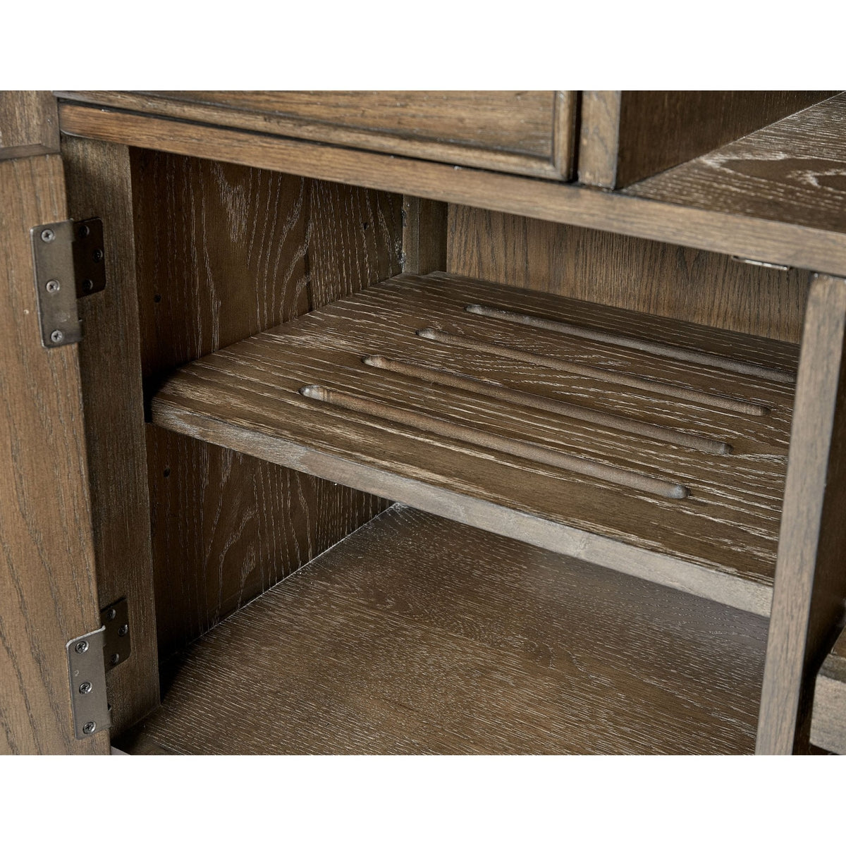 Newport 74" TV Console, Planked Oak
