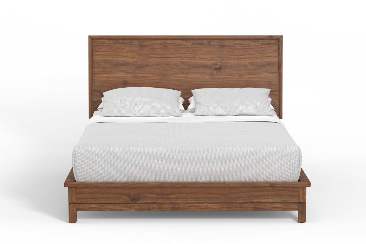 Nova Standard King Platform Bed - Honey Maple