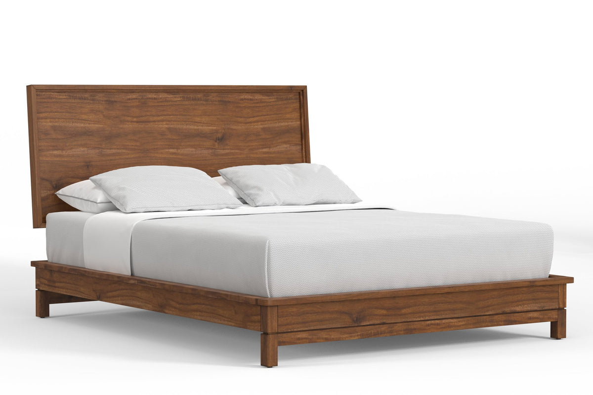 Nova Standard King Platform Bed - Honey Maple