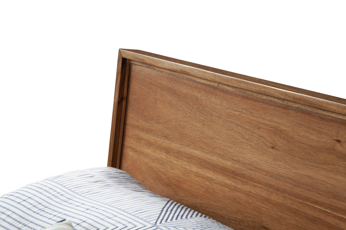 Nova Standard King Platform Bed - Honey Maple