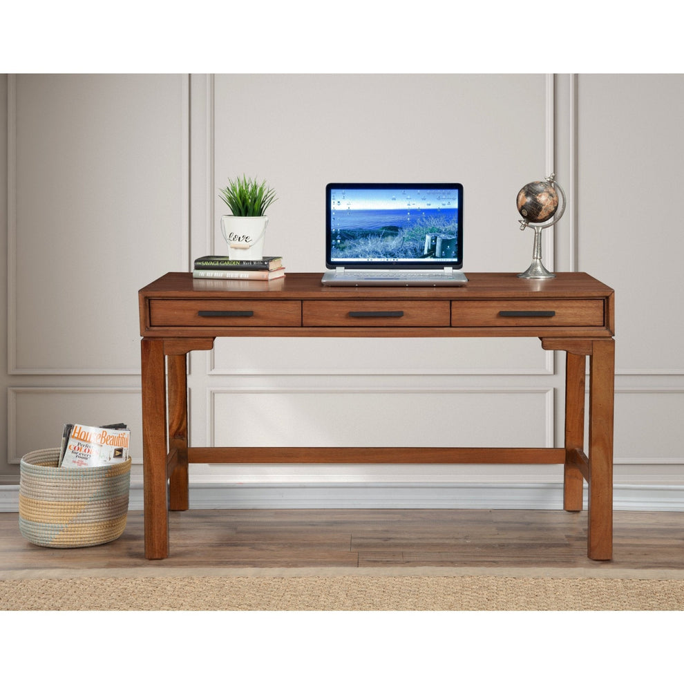 Nova Large Desk - Honey Maple