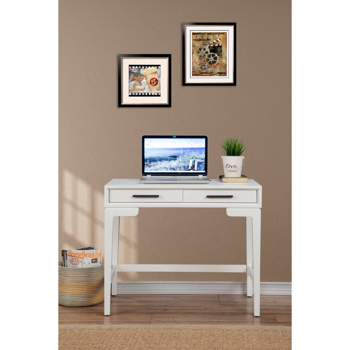 Nova Mini Desk - Chalk White