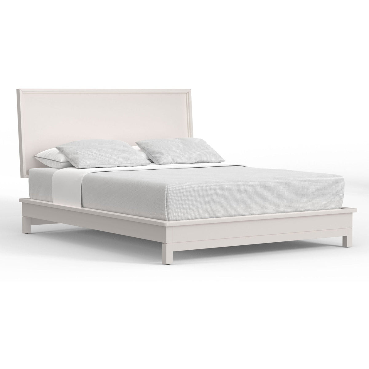 Nova Queen Platform Bed - Chalk White