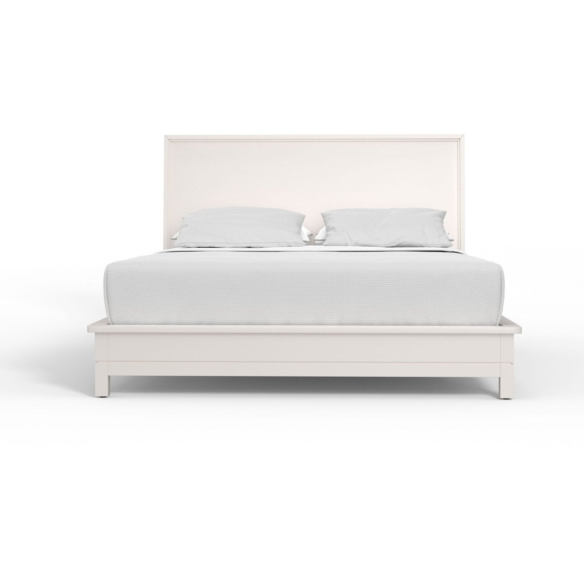 Nova Queen Platform Bed - Chalk White
