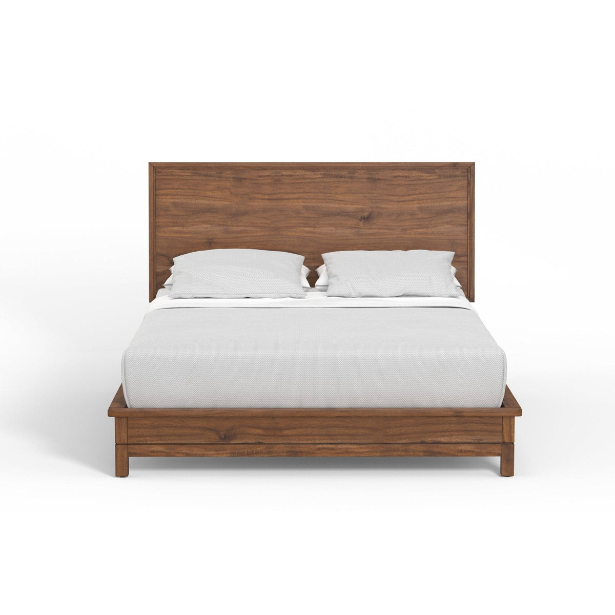 Nova Queen Platform Bed - Honey Maple