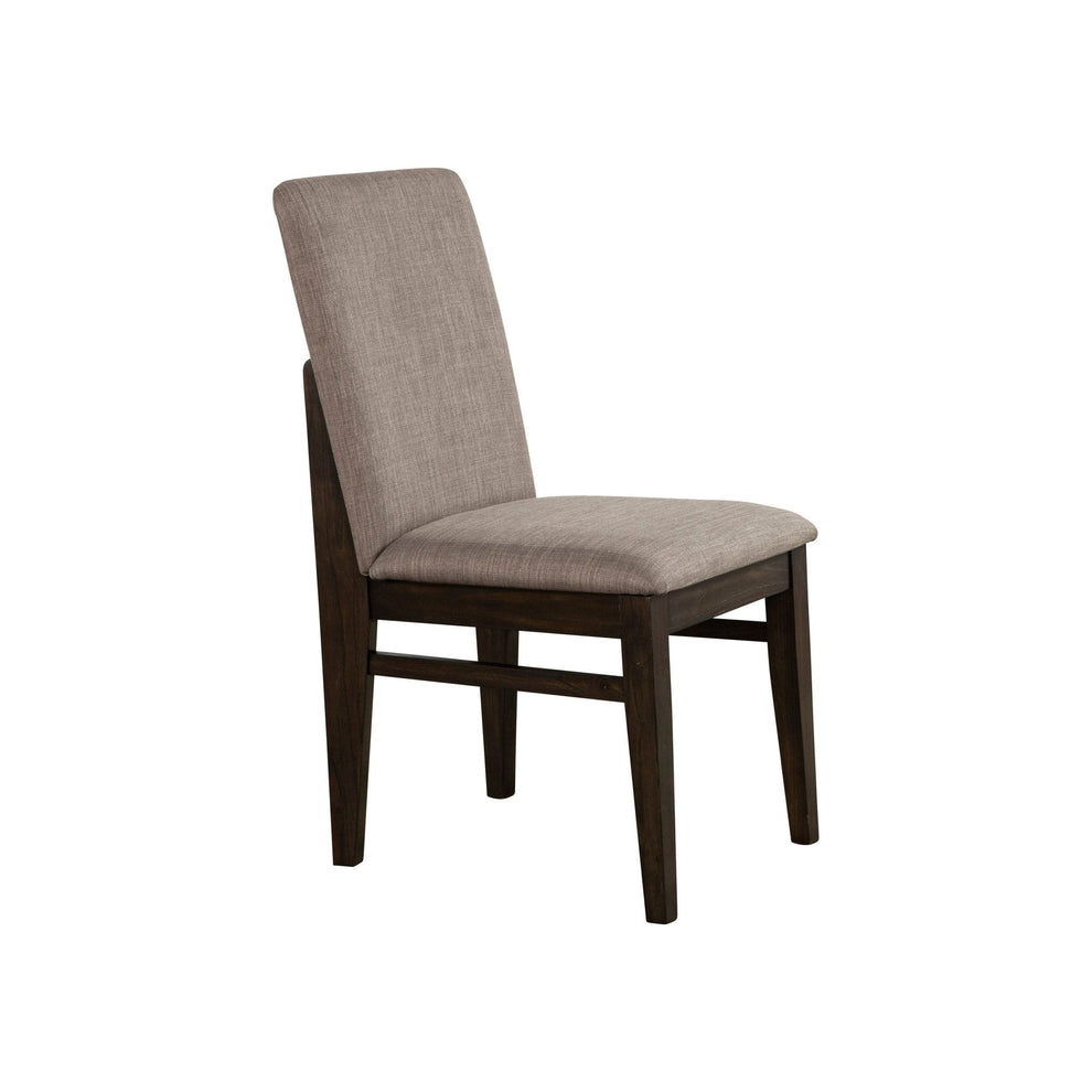 Olejo Set of 2 Dining Side Chairs, Chocolate